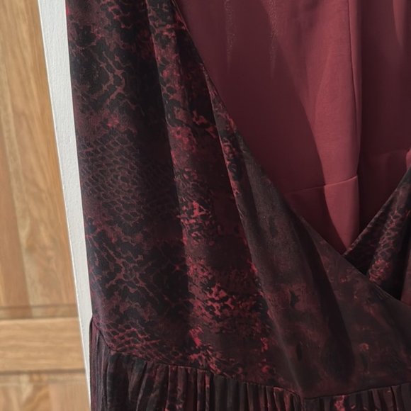 WILFRED Aritzia Beaune dress sz 10 print wrap - Picture 6 of 10